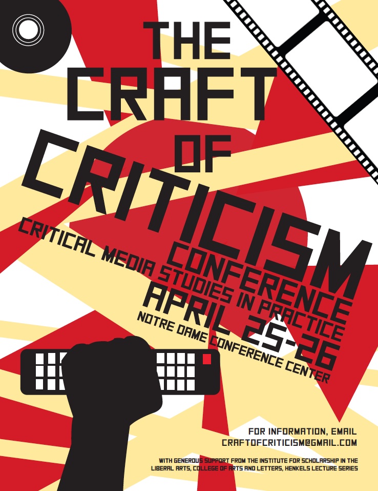 Gloriously Back to Front: The Craft of Criticism Conference