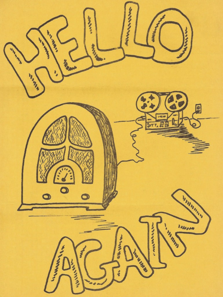 Hello Again fanzine cover, May 12, 1974,