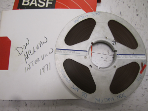 WMUC's Don McLean reel from 1971.