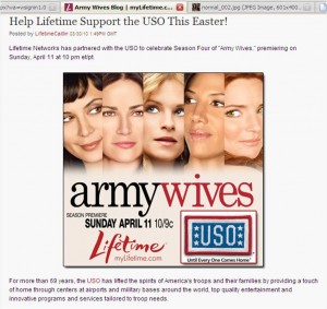 <i>Army Wives</i>, Safe Soldiers, and Online Smokescreens