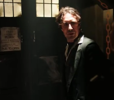 Paul McGann reprising the role of the Eighth Doctor