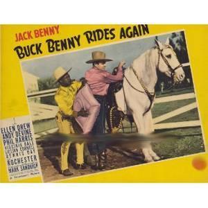 Lobby card for "Buck Benny Rides Again" (1940).